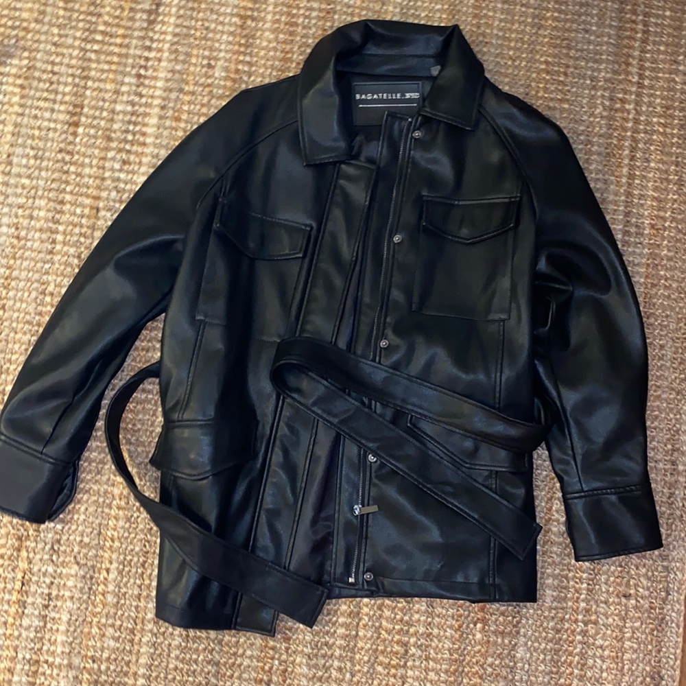 Vegan leather jacket